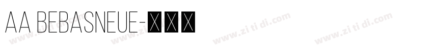 AA BebasNeue字体转换